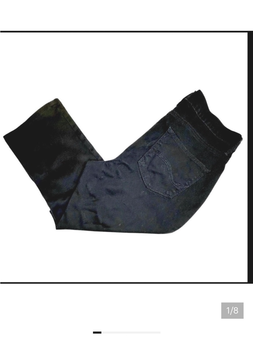 Lee Platinum Label black denim cropped/capri jeans Women’s 8 petite | bb1